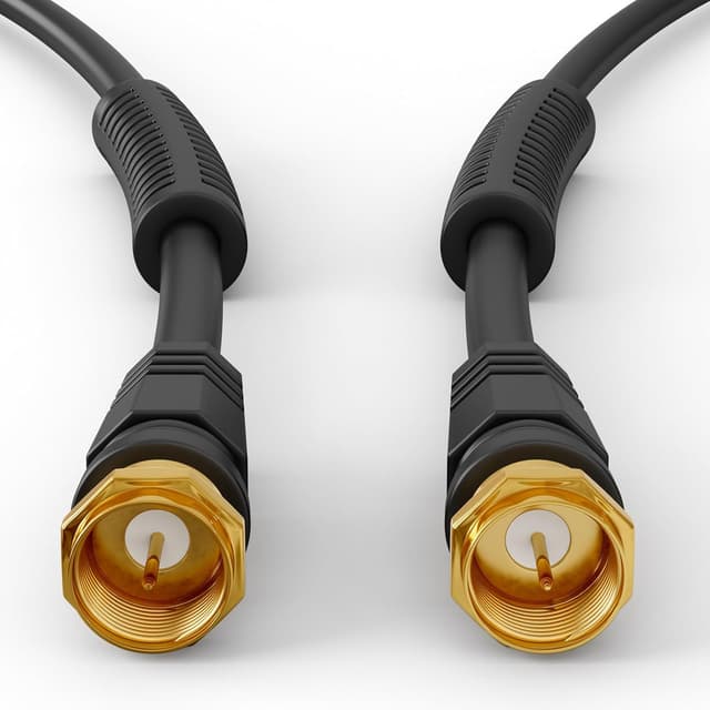 Detalle de HB-DIGITAL SAT TV Antennenkabel 20 m – Koaxial für HDTV/4K/8K, DVB-S/DVB-S2 & DAB – mit Mantelstromfilter