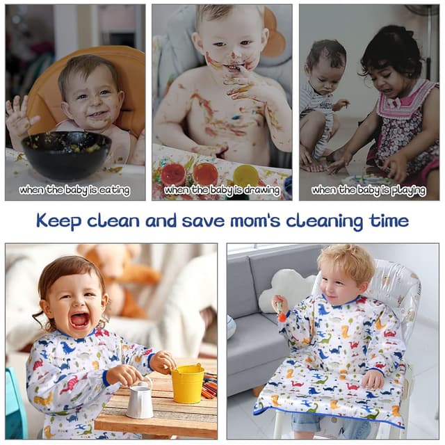 Detalle 2 de Baby Ärmellätzchen mit Dinosaurier 96 x 80 cm