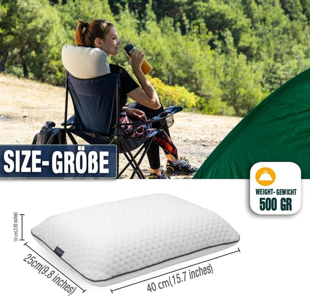 Thumbnail 2 de alkamto Almohada de Viaje 40x25x10 cm