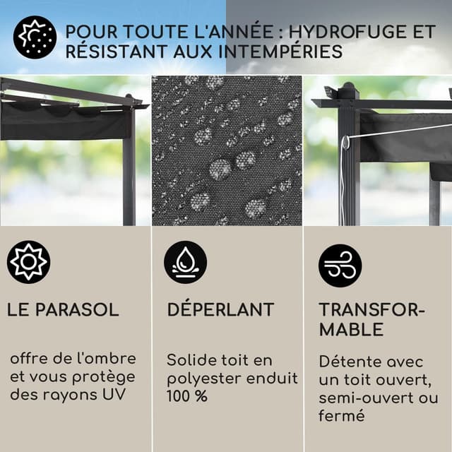 Thumbnail 1 de Blumfeldt Pergola Aluminium 3x6m