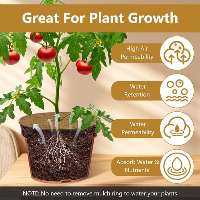 Thumbnail 3 de OFFCUP Estera de Coco 4 Piezas 🌱 Protección para Plantas en Macetas