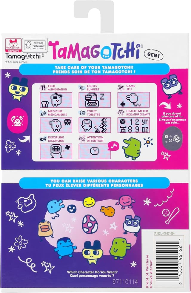 Thumbnail 6 de Original Tamagotchi Avocado Mix (Digital Pet) — CR2032 battery included