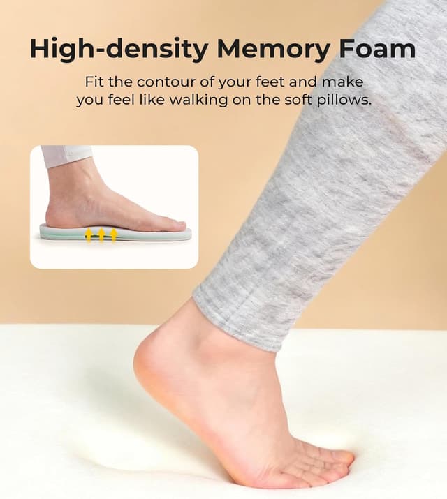 Thumbnail 4 de HomeTop Moccasin Slippers memory foam 1 pair