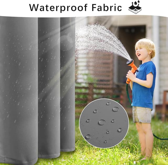 Thumbnail 3 de UFYTT Cortinas de Exterior Impermeables 132x215cm 🌧️