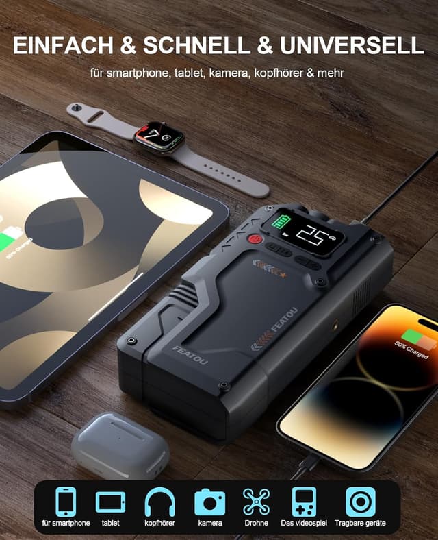 Thumbnail 5 de Starthilfe Powerbank 6500A mit Kompressor