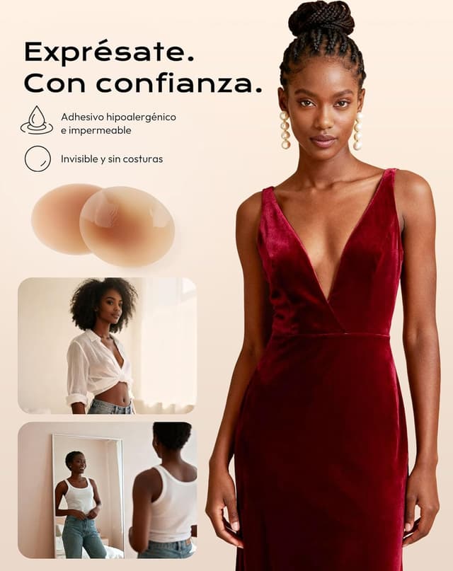 Thumbnail 1 de Pezoneras adhesivas invisibles 2 pares de silicona