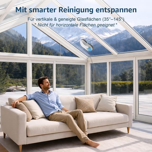 Detalle 1 de HUTT S55 Pro Fensterputzroboter mit 3D-Pads