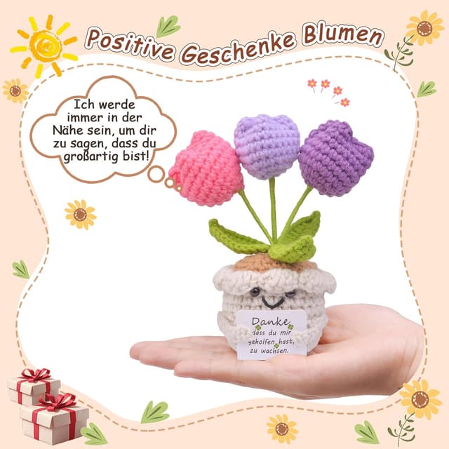 Detalle de Vergissmeinnicht-Blume Pocket Hug als Glücksbringer