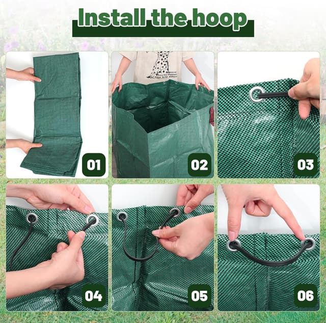 Thumbnail 5 de 500L Garden Bag 2-Pack with Handles