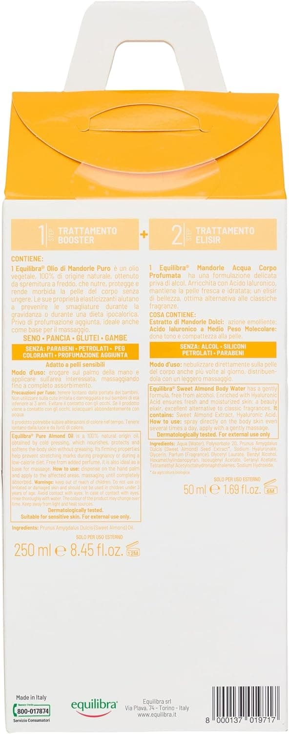 Detalle de Equilibra Beauty Routine Corpo Nutriente Elasticizzante con Olio di Mandorle e Acqua Corpo Profumata