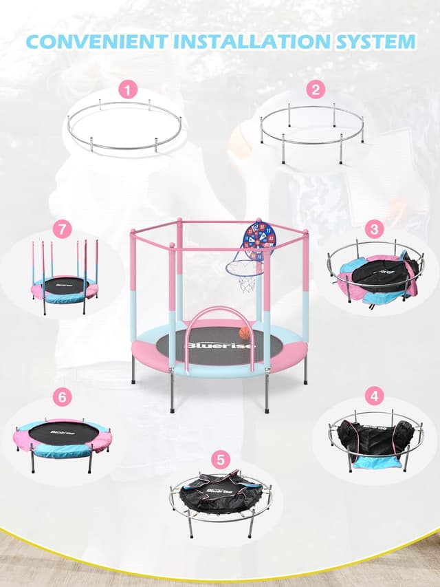 Thumbnail 6 de BLUERISE 55IN Toddler Trampoline