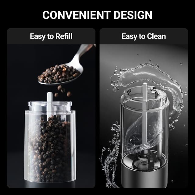 Detalle de ThermoMaven Electric Salt Grinder Set 110ml