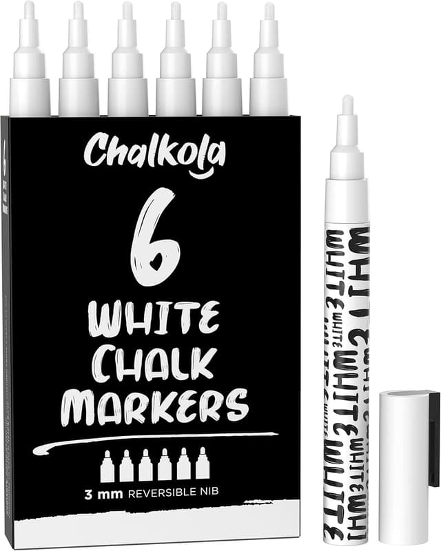 Imagen de Chalkola Stylo Craie Blanc 6x en OfertitasTOP