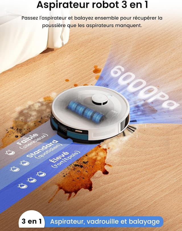 Thumbnail 5 de Lefant M2 Plus robot aspirateur 6000Pa ⚙