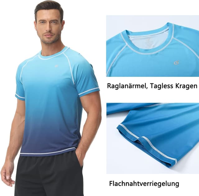 Thumbnail 5 de Huayuzh UV Shirt Herren Rashguard Shirt