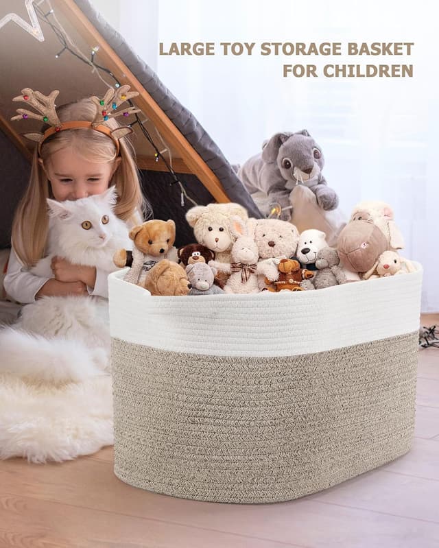 Thumbnail 4 de JOJOSEE Large Storage Basket 55x38x30 cm