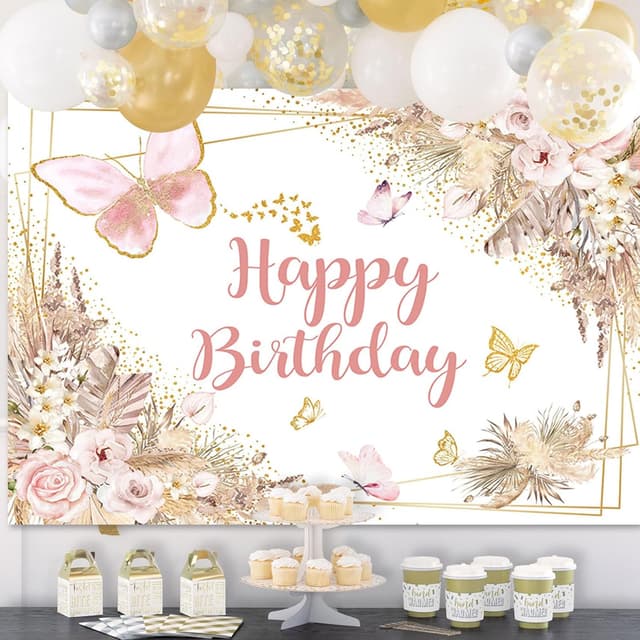 Thumbnail 3 de APROPHIC Boho Geburtstagbanner 210×150 cm