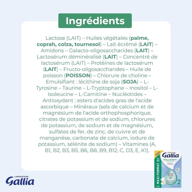 Thumbnail 2 de Gallia Galliagest 1,1 kg lait en poudre