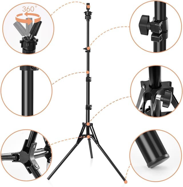 Detalle 2 de Adjustable wig stand 63 inch mannequin head