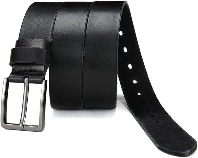 Detalle de DOOPAI Herren-Gürtel aus Vollleder (Casual/Arbeits) mit einstellbarer Länge