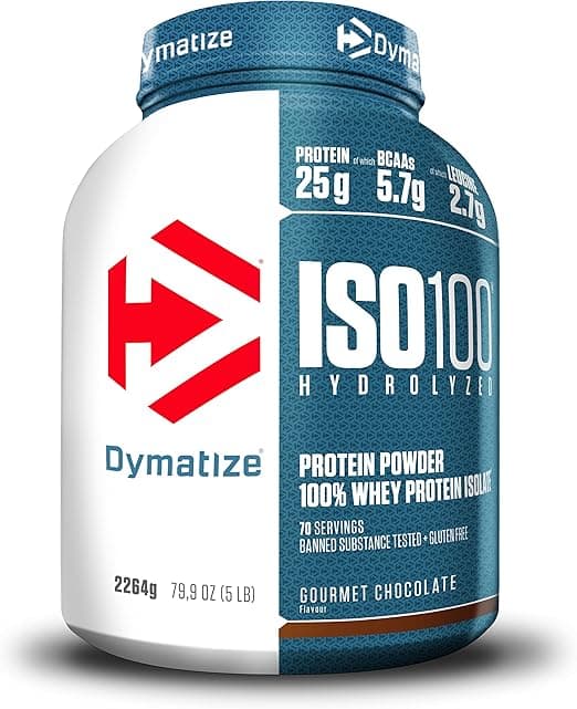 Detalle de Dymatize ISO 100 Hydrolyzed Chocolate 2264g 🍫 - Proteína Whey