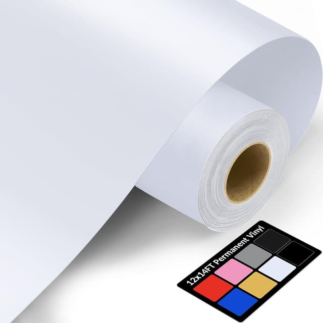 Thumbnail 6 de Shiny Red Permanent Vinyl Roll (12 in x 14 ft) with Clear PET Backing