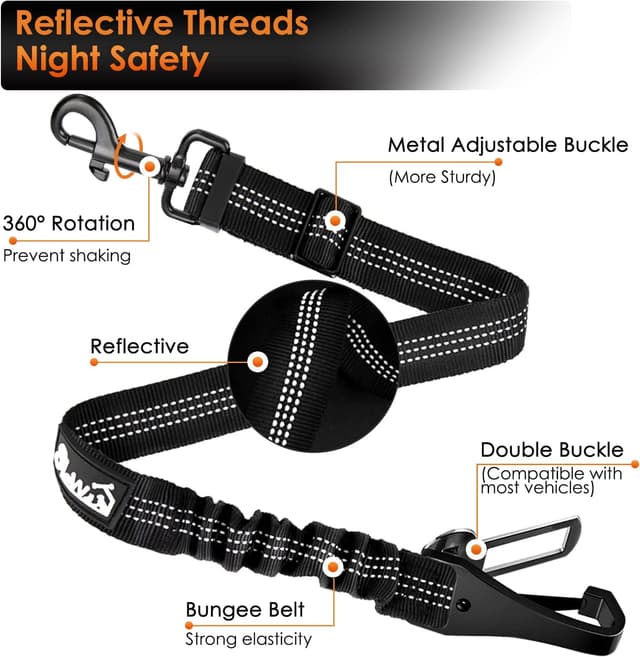 Thumbnail 4 de Eyein 2-in-1 Dog Car Seat Belt with Elastic bungee