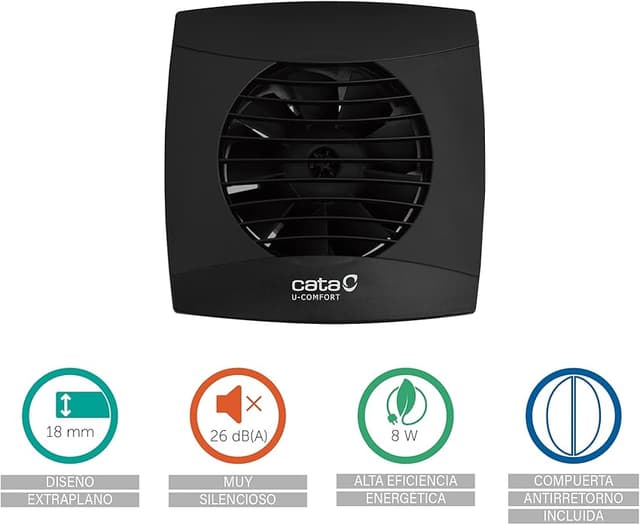 Detalle 2 de Cata UC-10 STD extractor de baño 150×150×77,5