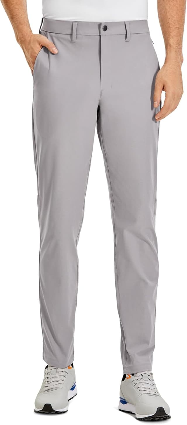 Detalle de CRZ YOGA Men’s All-Day Comfy Golf Trousers with Quick Dry Fabric (30/32/34" inseam)