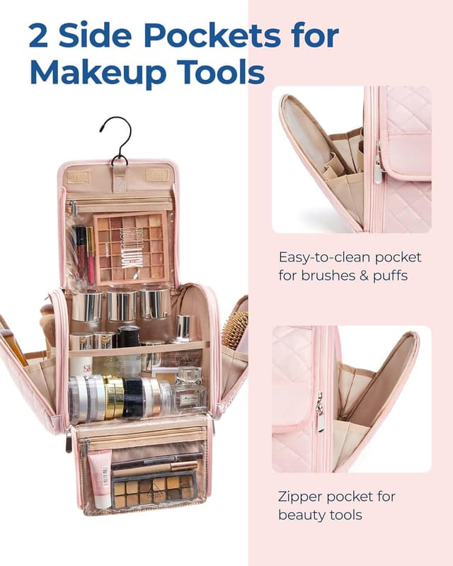 Thumbnail 6 de BAGSMART Make-Up Organizer Groß Rosa