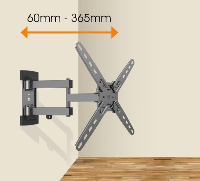 Detalle de my wall schwenkbare TV Wandhalterung HF12L (VESA 75–300) – universell mit variablem Wandabstand