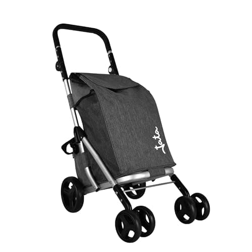 Detalle de Jata HCAR2502 carro de la compra plegable de 4 ruedas con bolsa térmica (40 L)