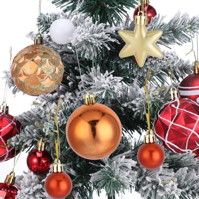 Thumbnail 5 de Healifty Weihnachtskugeln 42er Set mit Band