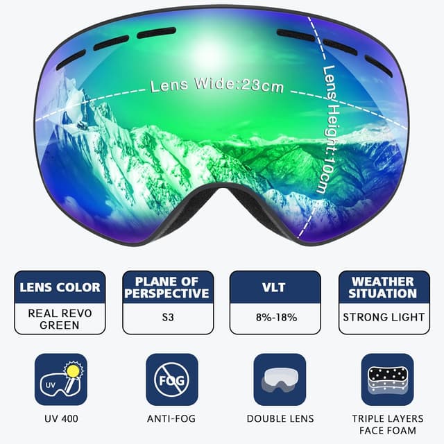 Thumbnail 2 de GlaRid Gafas de esquí OTG 12x5,5 cm