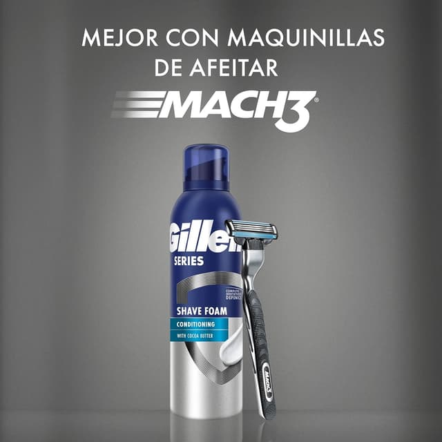 Detalle 2 de Gillette Series espuma de afeitar 250 ml