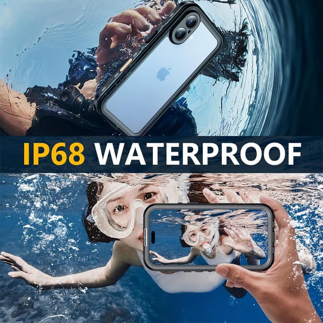 Detalle de Red2Fire Waterproof iPhone 17 Case (IP68) with Built-In Screen & Camera Protection + MagSafe Compatibility