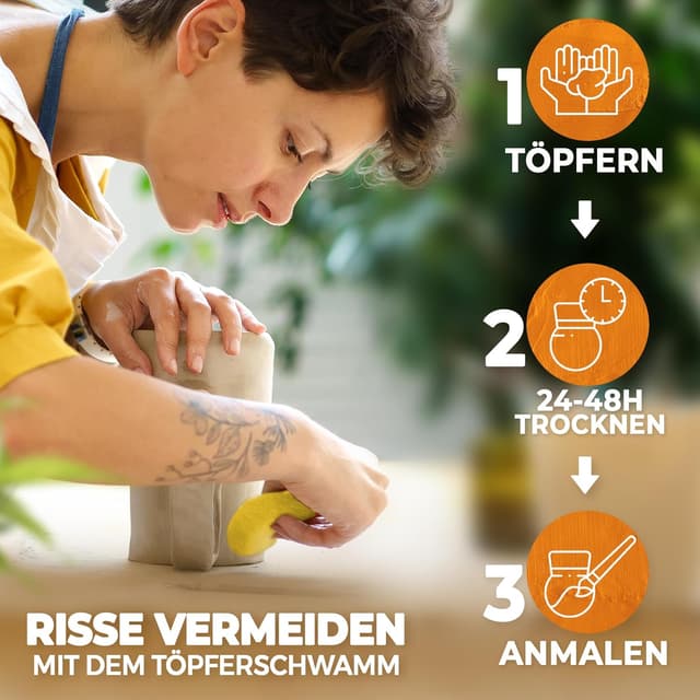 Thumbnail 4 de KreaBella Töpferset DIY 1 Set 🎨