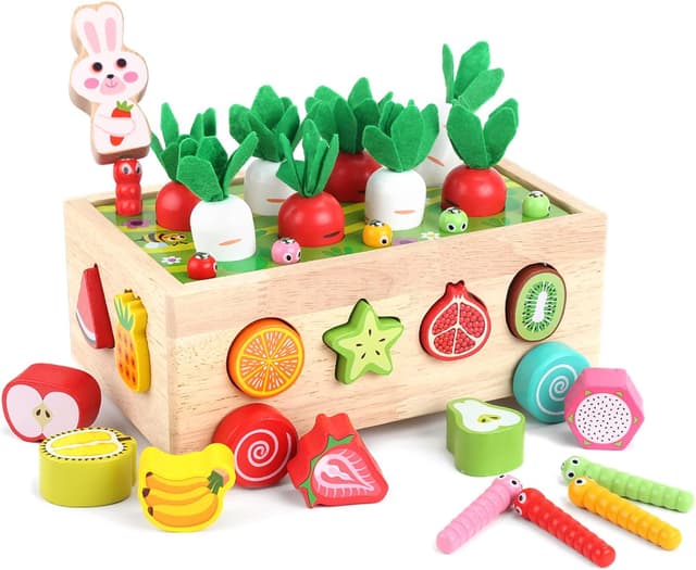 Detalle de Montessori Wooden Shape Sorting Toy 1