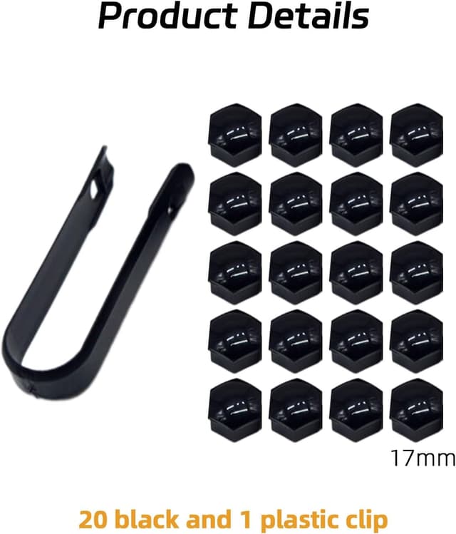 Thumbnail 3 de 17mm Wheel Nut Covers 20-piece set