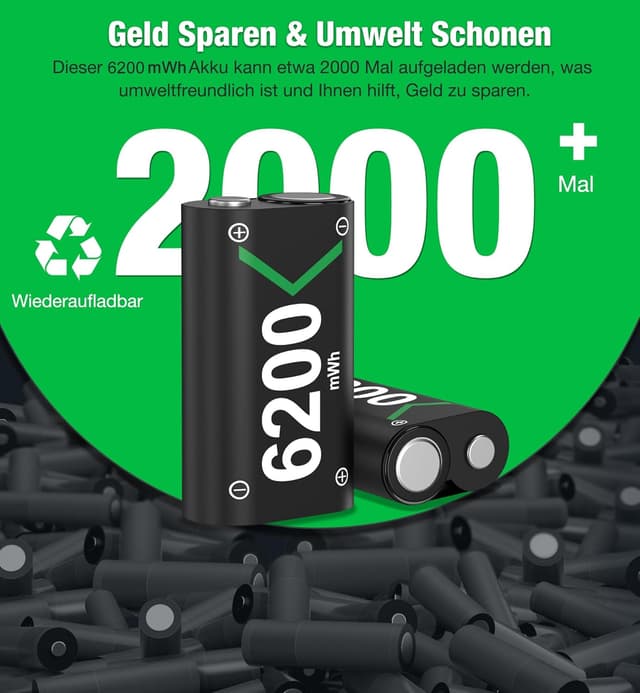 Detalle de Akku 6200mWh für Xbox Controller