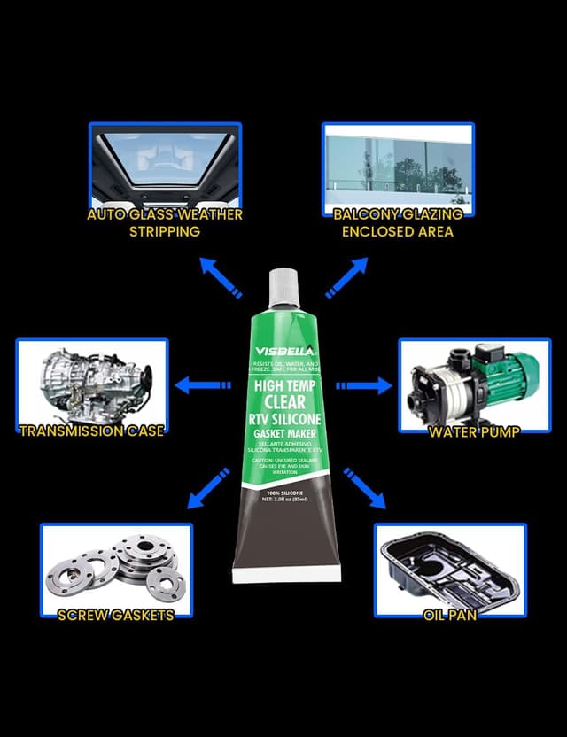 Thumbnail 4 de Visbella Neutral RTV Sellador de Juntas 315 °C