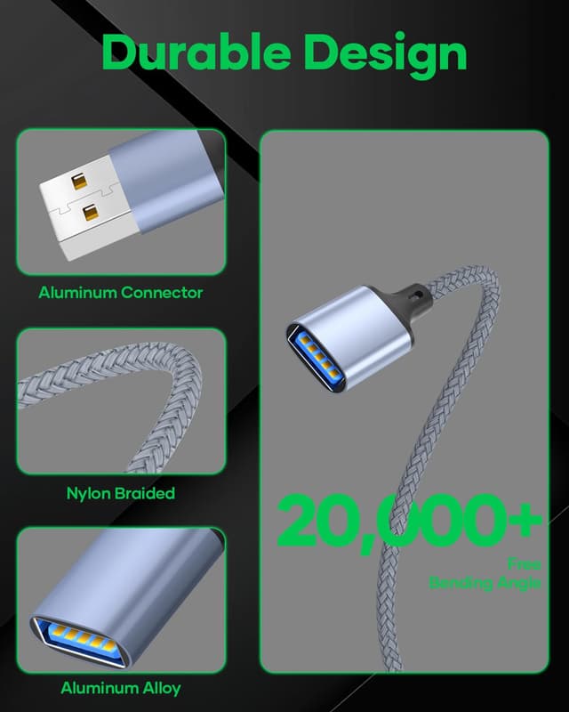 Thumbnail 5 de Nersligek Cable USB 2.0 5M