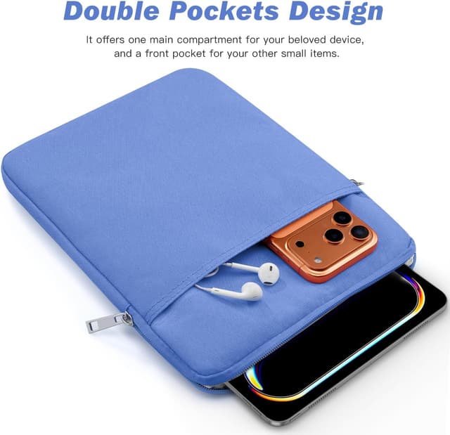 Detalle 2 de Dadanism 13‑Zoll Tablet Tasche mit Polsterung – Schutz & Ordnung für iPad Pro/Air, MacBook Air/Neo und weitere 13"-Geräte