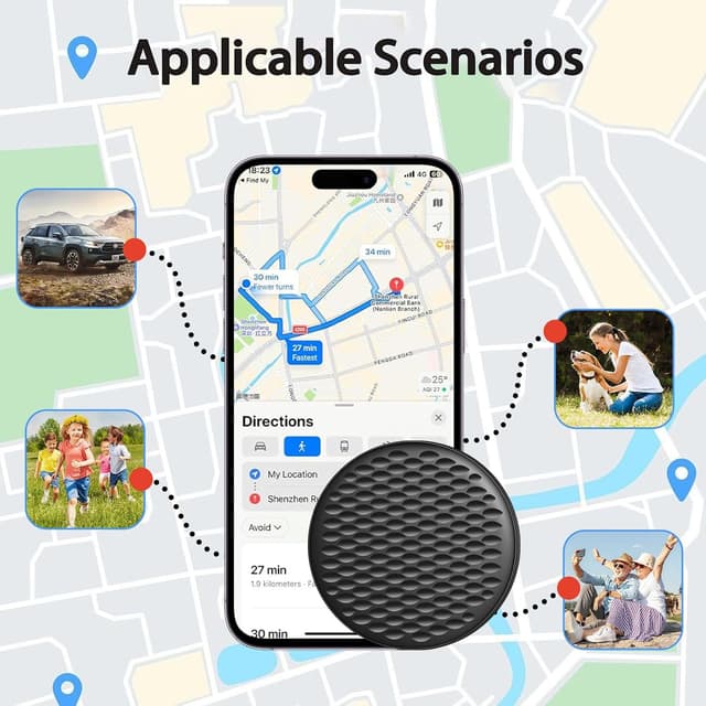 Thumbnail 5 de Air Tracker Tags 4-Pack Bluetooth Tracker for Apple Find My