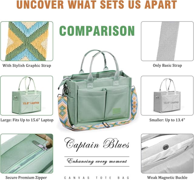 Detalle de Captain Blues Tote Bag große Canvas Tasche