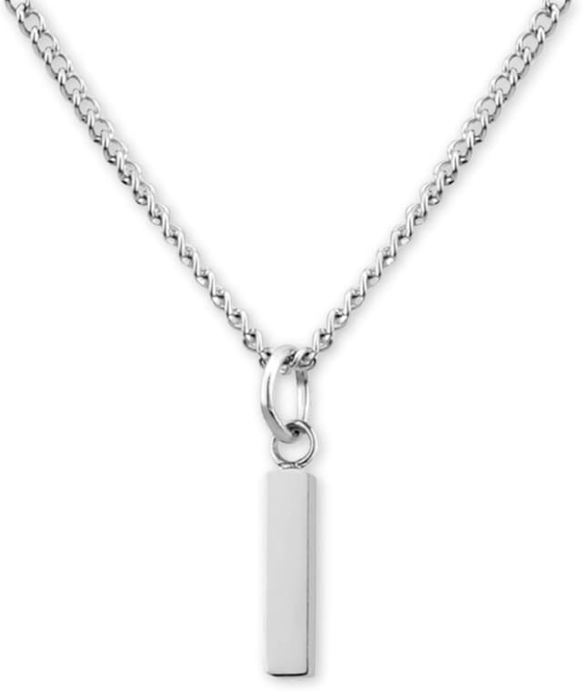 Detalle de GD GOOD.designs EST. 2015 collana con lettere in argento (ciondolo A-Z) regolabile fino a 47 cm