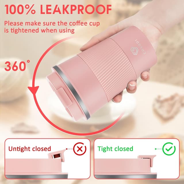 Thumbnail 3 de CS COSDDI Tazas de Viaje Aisladas Térmicas ☕ Reutilizables