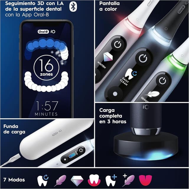 Thumbnail 5 de Oral-B iO 9 Cepillo Eléctrico Negro 🦷 Con Accesorios
