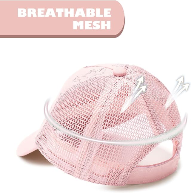 Detalle 2 de DRESHOW Toddler Baseball Cap & Sun Hat (cotton/polyester, dinosaur & solid designs) – adjustable kids’ cap