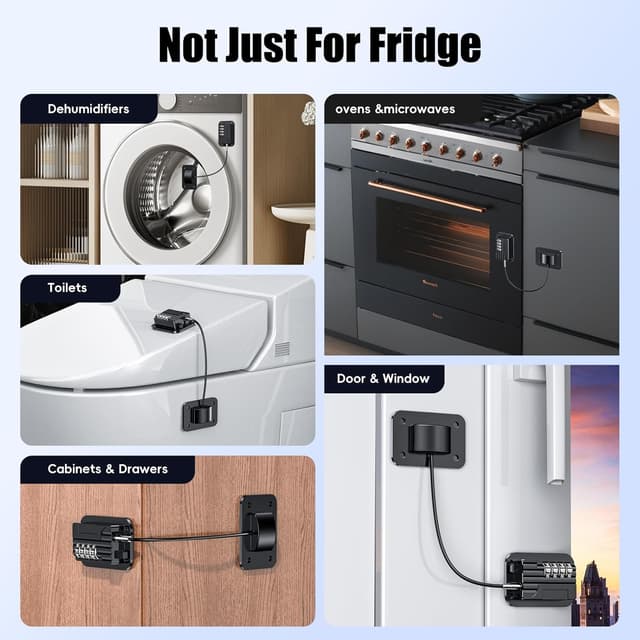 Detalle de Refrigerator Locks with Password 2pcs